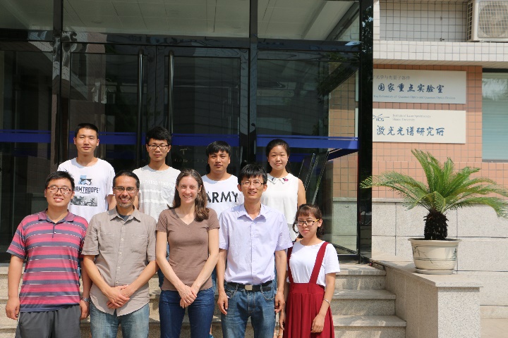 Professor Elohim with students in China